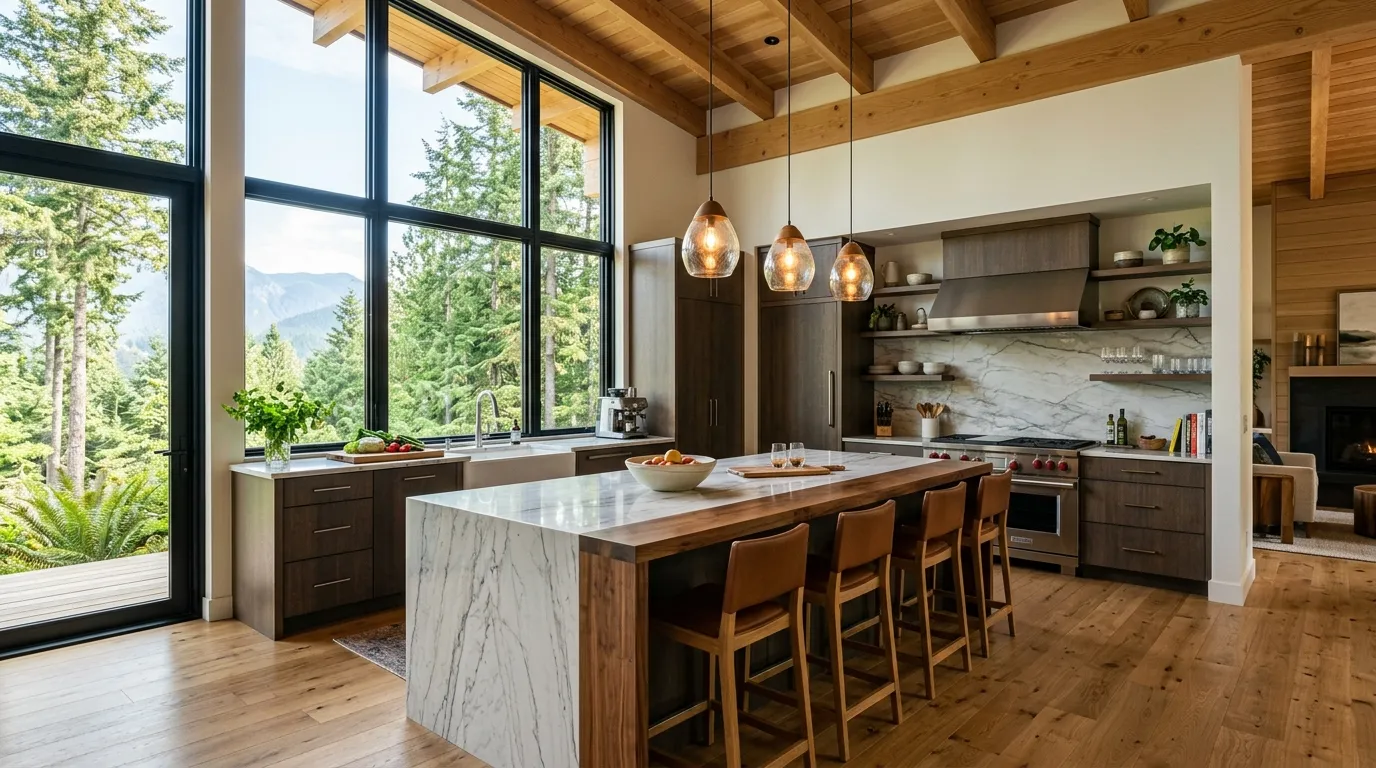 Beautiful kitchen interior