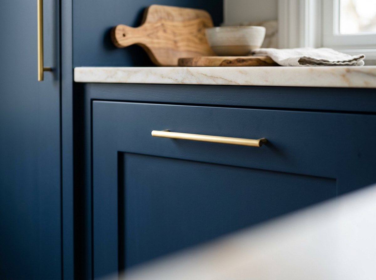 High quality kitchen cabinetry detail
