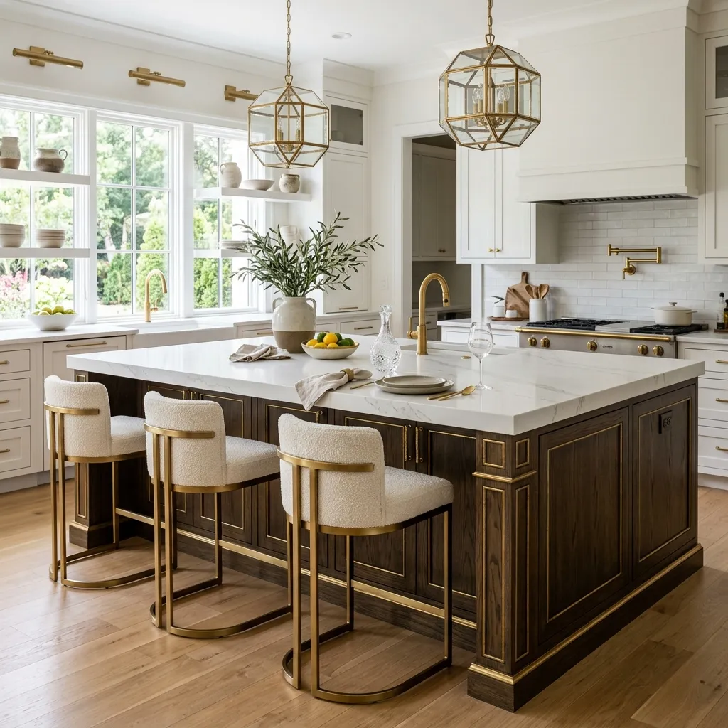Luxury kitchen island